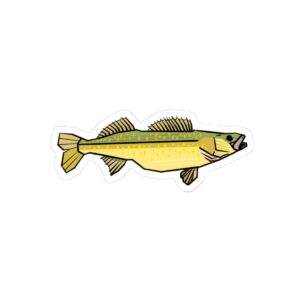 geometric walleye sticker