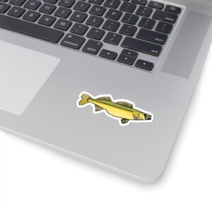 geometric walleye sticker