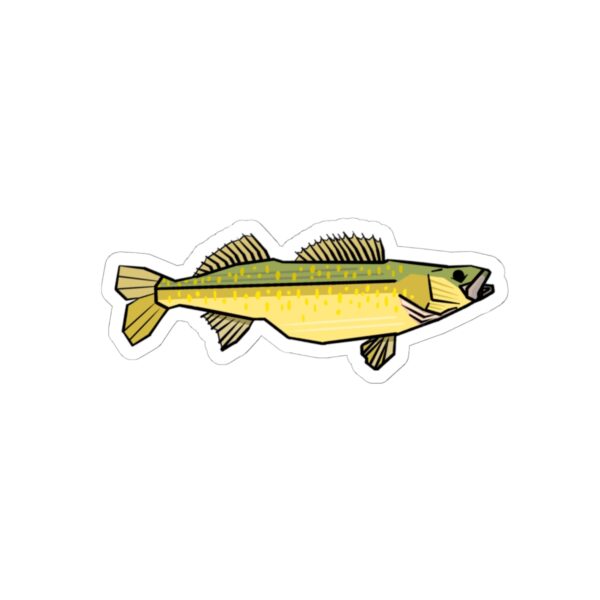 geometric walleye sticker - Image 3