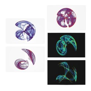 assorted clifford attractor cards